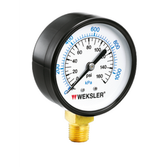 Weksler UA25H4L Steel Cased Dry Vacuum Gauge