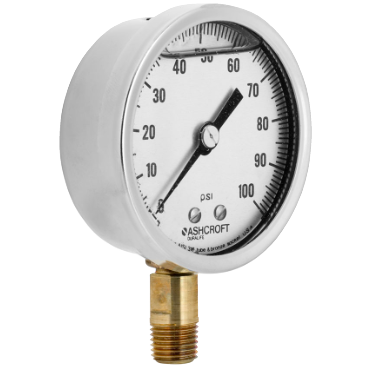 Ashcroft 251009AWL02L100 Duralife Pressure Gauge 0-100 psi