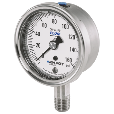 Ashcroft 251009SW02L160 Duralife Pressure Gauge 0 to 160 psi