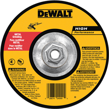 DeWalt DW4550 Fast Cutting Abrasive Wheel 9 x 1/4 x 5/8-11