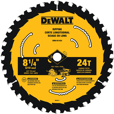 DeWalt DWA181424B10 | 117182060 SHELL 8-1/4 24T BULK 10-