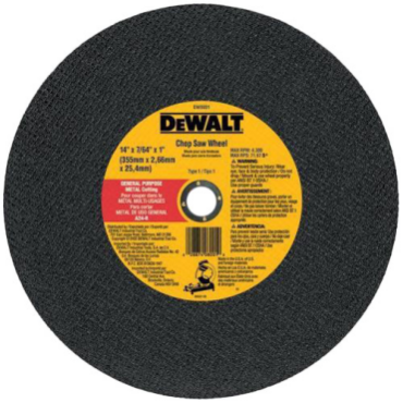 DeWalt DW8010 High Performance Metal Chop Saw Wheel 16 in