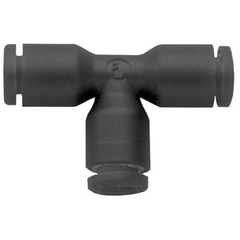 Dixon Valve & Coupling 31046200 Nylon/Nickel-Plated Brass Push-In Union Tee