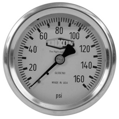 Dixon Valve & Coupling GLSS1000 Liquid Pressure Gauge 0-1,000 PSI