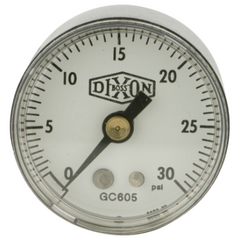 Dixon Valve & Coupling GC605 | Dry Pressure Gauge | 0 to 30 PSI