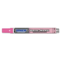 Dykem 84009 Brite-Mark Pink Permanent Paint Marker