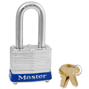 Master Lock 3LFBLU Series 3 Reinforced Laminated Steel Padlock