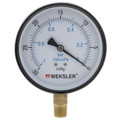 Weksler UA35H4L Steel Cased Dry Vacuum Gauge