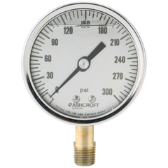 Ashcroft 251009AWL02L300 Duralife Pressure Gauge 0-300 psi