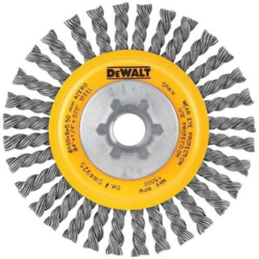 DeWalt DW4936 Extended Performance Wire Wheel 12000 RPM 6 in