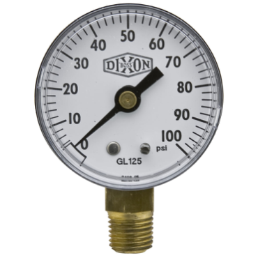 Dixon Valve & Coupling GL125 Dry Pressure Gauge 0 to 100 PSI