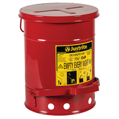 Justrite 09100 Oily Waste Can 6 gal