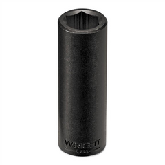 Wright Tool 4940 SAE Deep Length Shape III Impact Socket - 1-1/4 in Socket - 1/2 in Drive - 3-1/4 in OAL - Alloy Steel