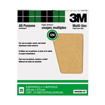 3M 00051144994038 Pro-Pak Aluminum Oxide Sheet for Paint and Rust Removal