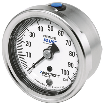 Ashcroft 251009SW02B100 Duralife Pressure Gauge 0-100 psi