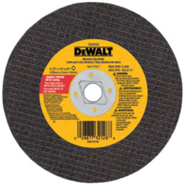 DeWalt DW3531 High Performance Metal Cutting Abrasive Saw Blades 8 in