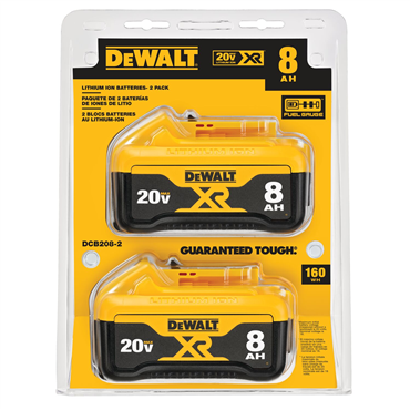 DeWalt DCB208-2 20V MAX XR 8Ah Dual Pack