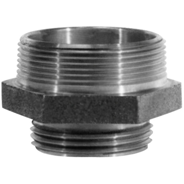 Dixon Valve & Coupling DMH15F15F Double Male Hex Nipple 1 1/2 Male NST (NH) x 1 1/2 Male NST (NH)