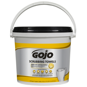 Gojo 6398-02 Scrubbing Towels Power 170 Count Bucket