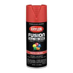 Krylon K02756007 Fusion All-In-One 12 oz Matte Fire Red