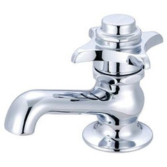 Central Brass 255C Lavatory Faucet Self-Closing 1 Cold Indexed Cross Chrome 2.0GPM