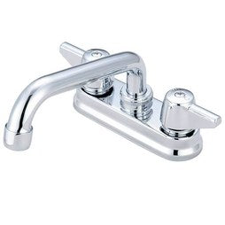 Central Brass 0094-A Bar/Laundry Faucet 4 Inch 2 Lever ADA Chrome Swing