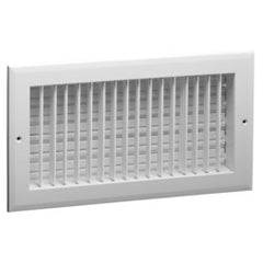 Hart & Cooley A618MS-12X8W Register A618 Sidewall/Ceiling Vertical Single White 12x8 Inch