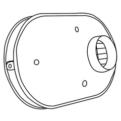 IPEX 196984 Faceplate PVC 2 Inch Sidewall System 636