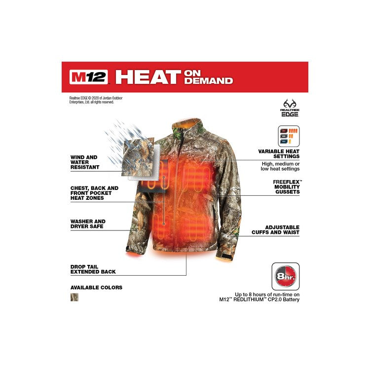 Milwaukee 222C-212X M12 Heated Jacket in Realtree Xtra Camouflage