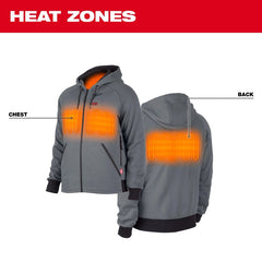 Milwaukee Tool 306G-213X Heated Hoodie M12 Kit Gray 3XL