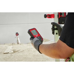 Milwaukee Tool 3704-21T Laser Level Rotary M18 Red Exterior Dual Slope Rotary Laser Level Kit w/ Receiver, Remote, Grade Rod & Tripod