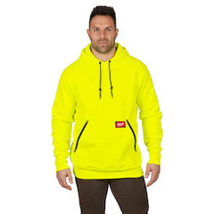 Milwaukee 350HV-XL Heavy Duty Pullover Hoodie - Hi Vis XL