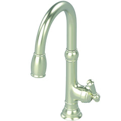 Newport Brass 2470-5103/15S Jacobean Single Handle Pull Down Kitchen Faucet in Satin Nickel - PVD