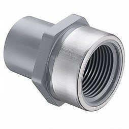 Spears 878-020CSR Adapter Stainless Steel Collar 2 Inch CPVC Spigot x SR FIPT Schedule 80 878-020CSR