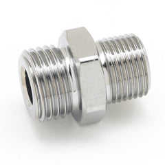 T&S Brass 053A Adapter: 3/8 NPT Male x 3/4-14UN Male (Plated)