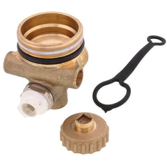 Uponor A2621250 End Cap with Vent and Drain 1-1/4 Inch Brass BSP A2621250