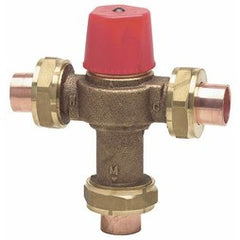 Watts Regulator LF1170US-34 Control Valve Hot Water Temperature 3/4 Inch Union Sweat Lead Free Brass 150 Pounds per Square Inch 90 to 160 Degrees Fahrenheit