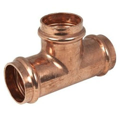 Apollo 10017743 Tee Small Diameter 1-1/2 x 1-1/2 x 1-1/2 Inch Copper Press