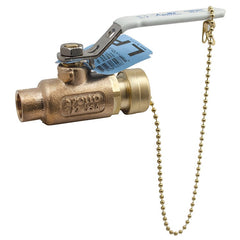 Apollo Valves 70LF104HC Ball Valve Lead Free Bronze 3/4 Inch Female x Hose 2 Piece Standard Port