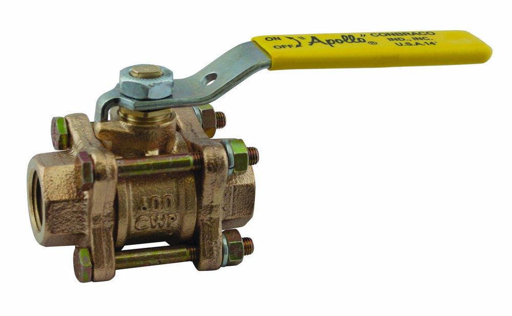 Apollo 8214801 Ball Valve 82-100 Series 2 in. Bronze Full Port FNPT 600#