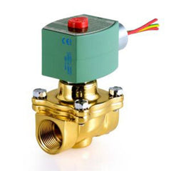 Asco 8210G002-24VAC Solenoid Valve 2-Way Brass 1/2 Inch NPT Normally Closed 24 Alternating Current NBR