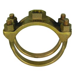 AY McDonald 3825-8X112CC Service Saddle 8 x 1-1/2 Inch CC 8.99-9.67 Inch OD Bronze 4148-028