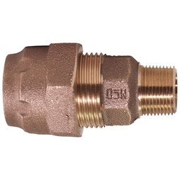 AY McDonald 74753-11-1 Adapter Ranger Lead Free Brass 1 Inch UniversalxMale