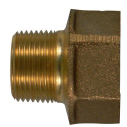 AY McDonald 747541P-34 Adapter Water Meter Lead Free Brass 3/4 Inch MPT x Female K 5149-024