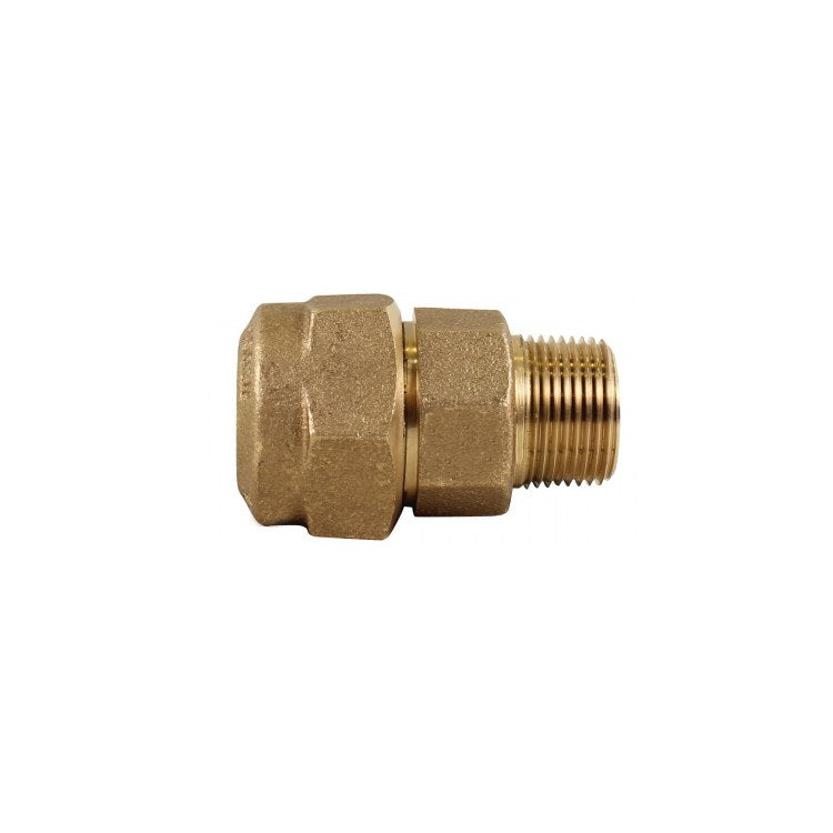 AY McDonald 74753Q-341 Adapter Lead Free Brass 3/4 x 1 Inch Q CTS x MPT 5182-047