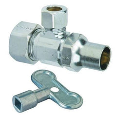 BrassCraft SR17XC SR17 Series Loose Key Handle Angle Supply Stop Valve 1/2 x 3/8 in FIP x OD