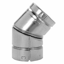 Duravent 8BVL45 Vent Elbow 45 Degree Adjustable 8 Inch Aluminum