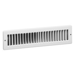 Hart & Cooley 420-10X4W Toe Space Grille 10 x 4 Inch White