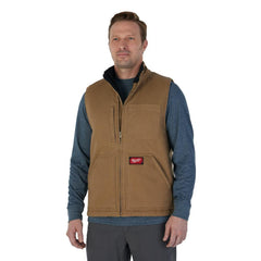 Milwaukee 801BR-L Heavy Duty Sherpa Lined Vest Brown L Replacement MPN