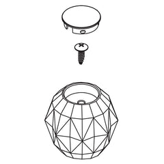 Moen 100695 Acrylic Handle Kit in Unfinished